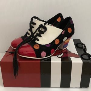 SALE Lola Ramona multicolored lace up heels